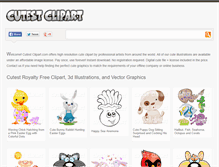 Tablet Screenshot of cutestclipart.com